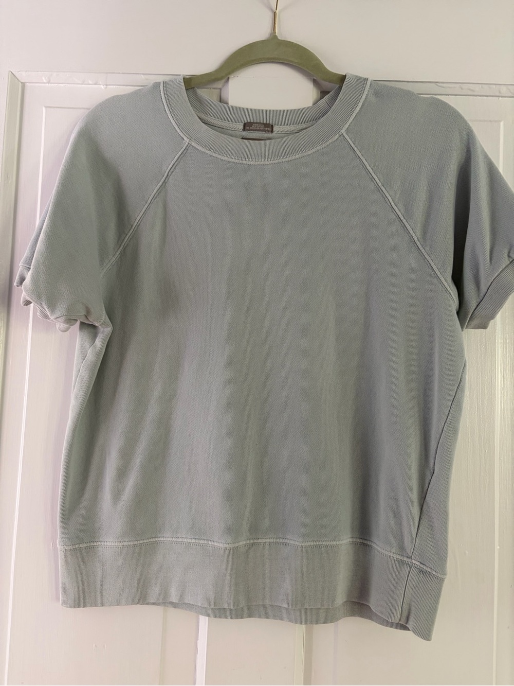 GAP Short-Sleeve Crewneck Sweatshirt - Light Green